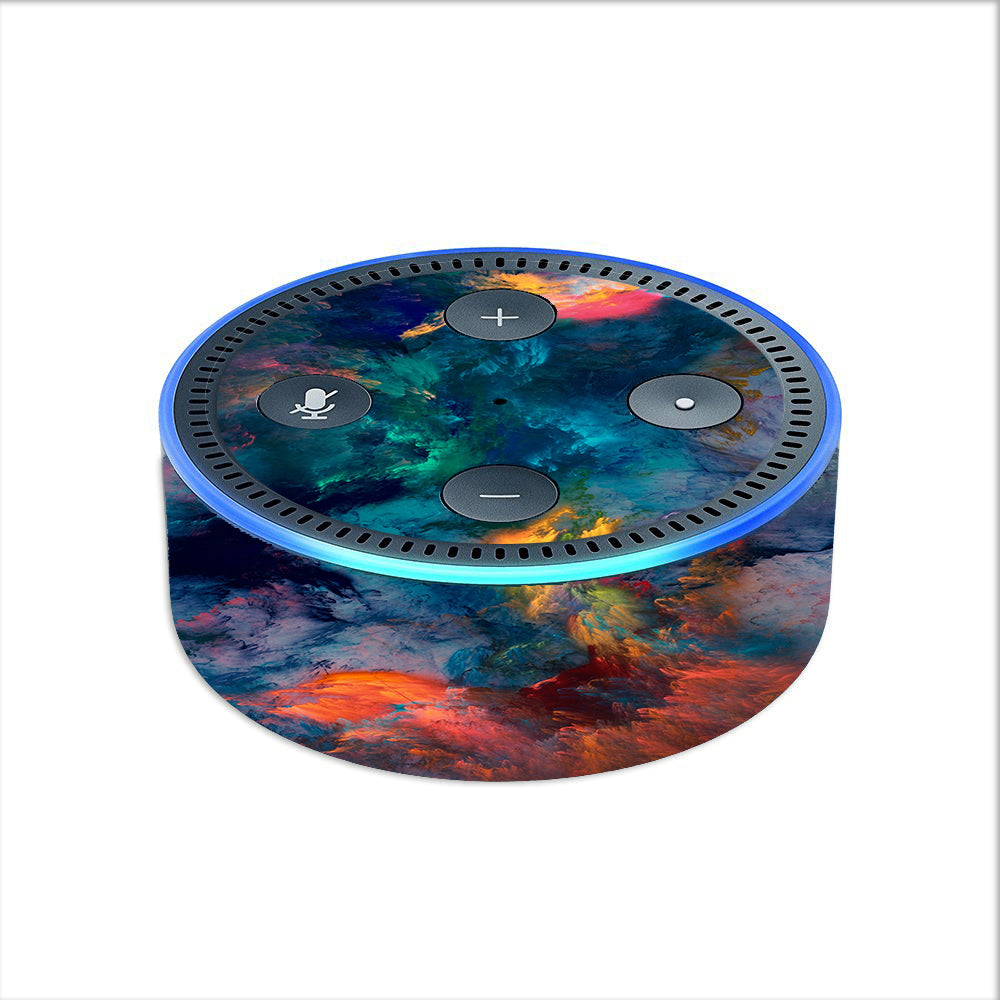  Color Storm Watercolors Amazon Echo Dot 2nd Gen Skin