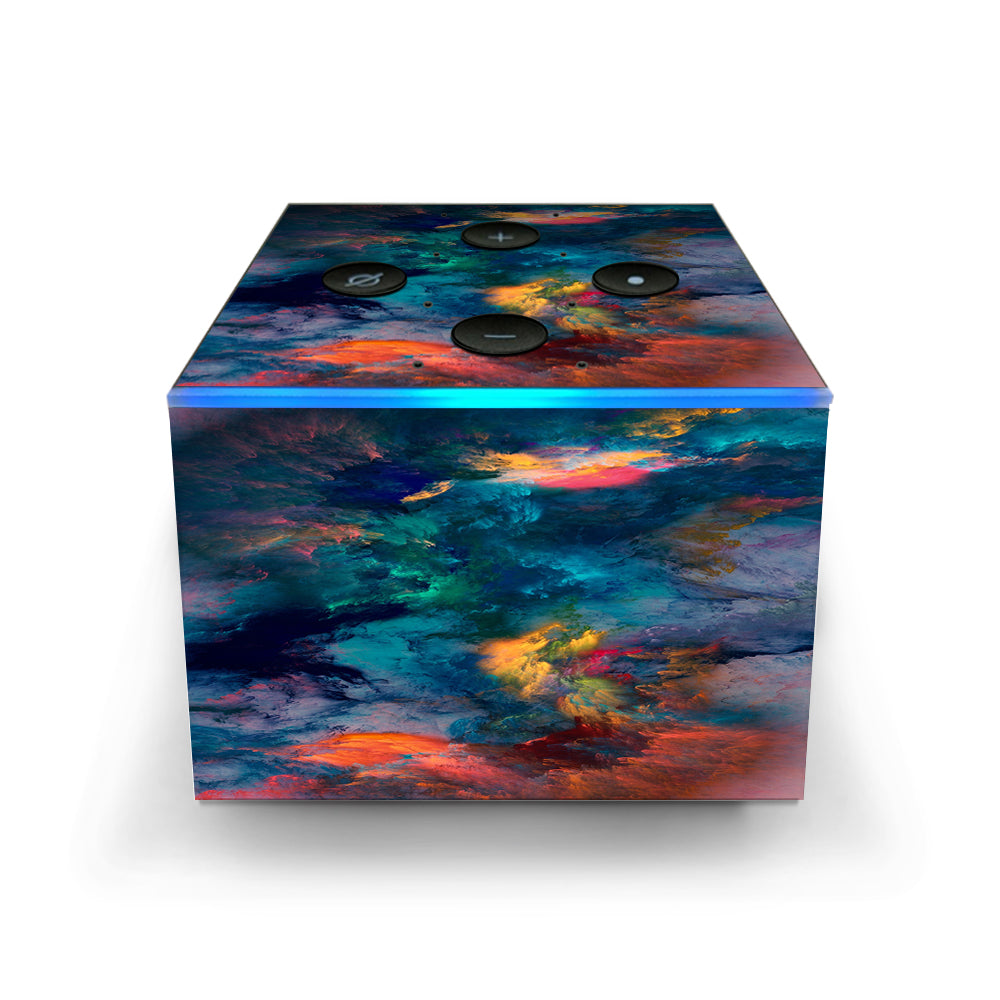  Color Storm Watercolors Amazon Fire TV Cube Skin