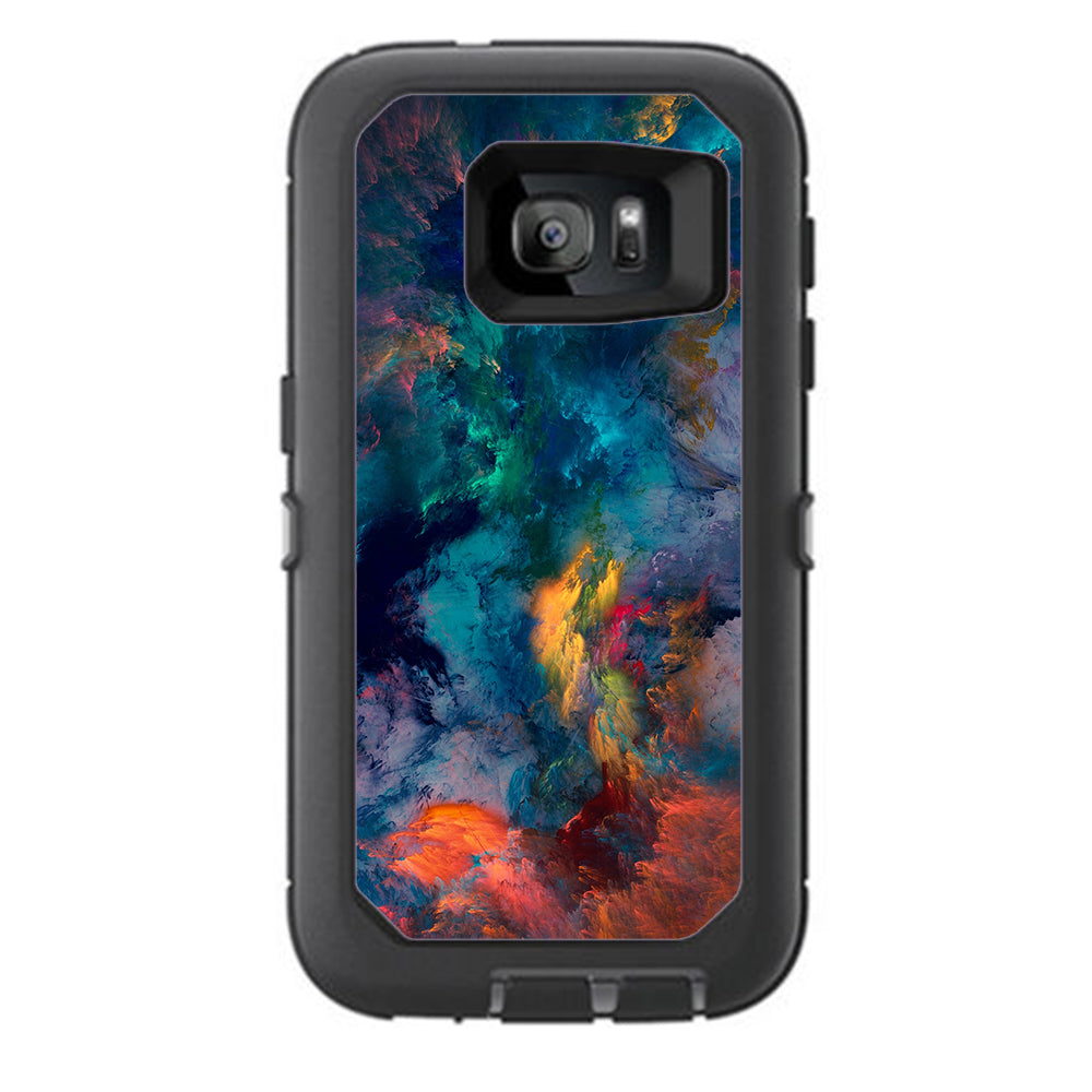  Color Storm Watercolors Otterbox Defender Samsung Galaxy S7 Skin