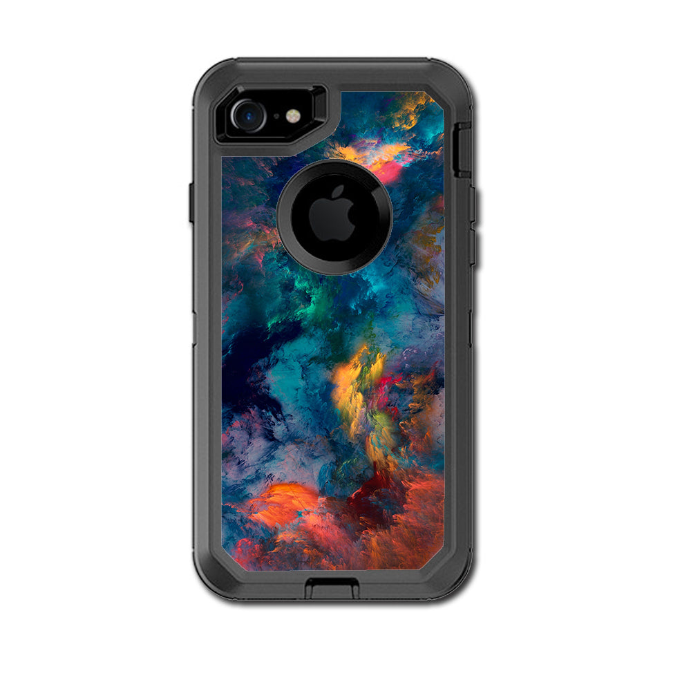  Color Storm Watercolors Otterbox Defender iPhone 7 or iPhone 8 Skin