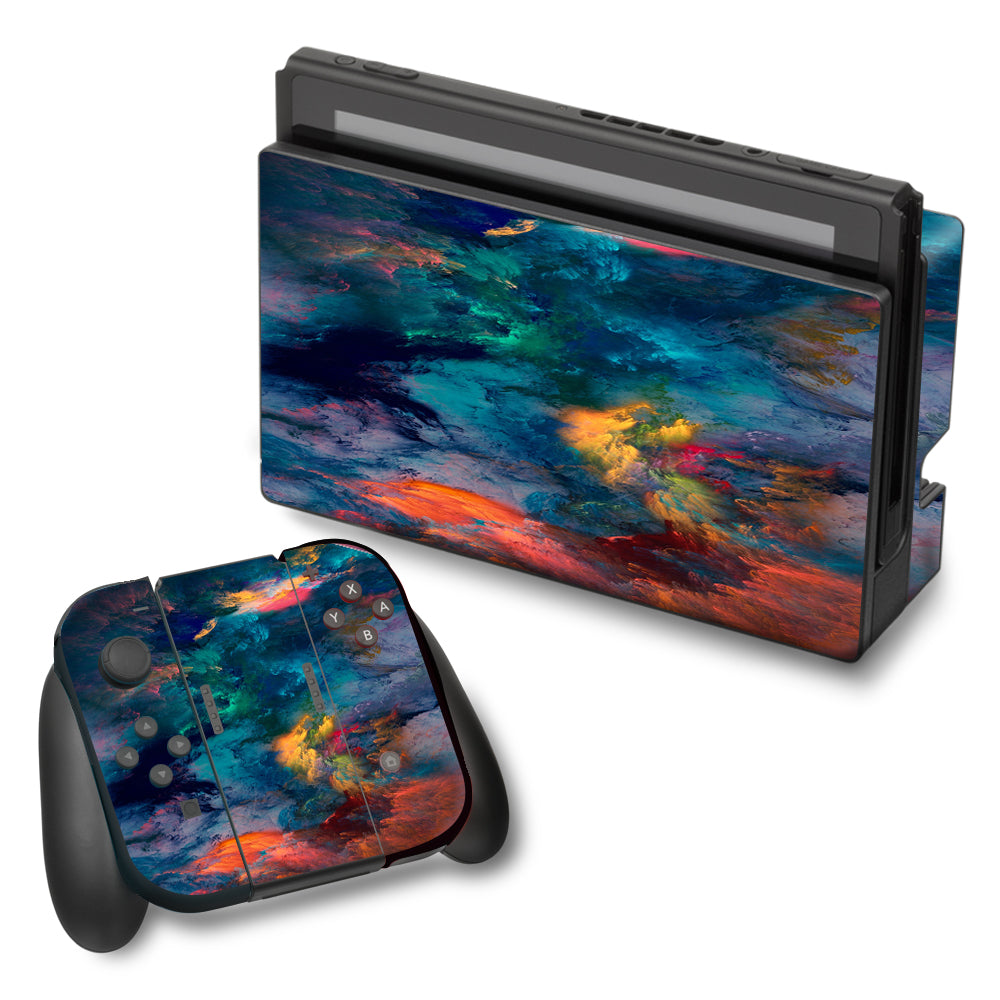  Color Storm Watercolors Nintendo Switch Skin
