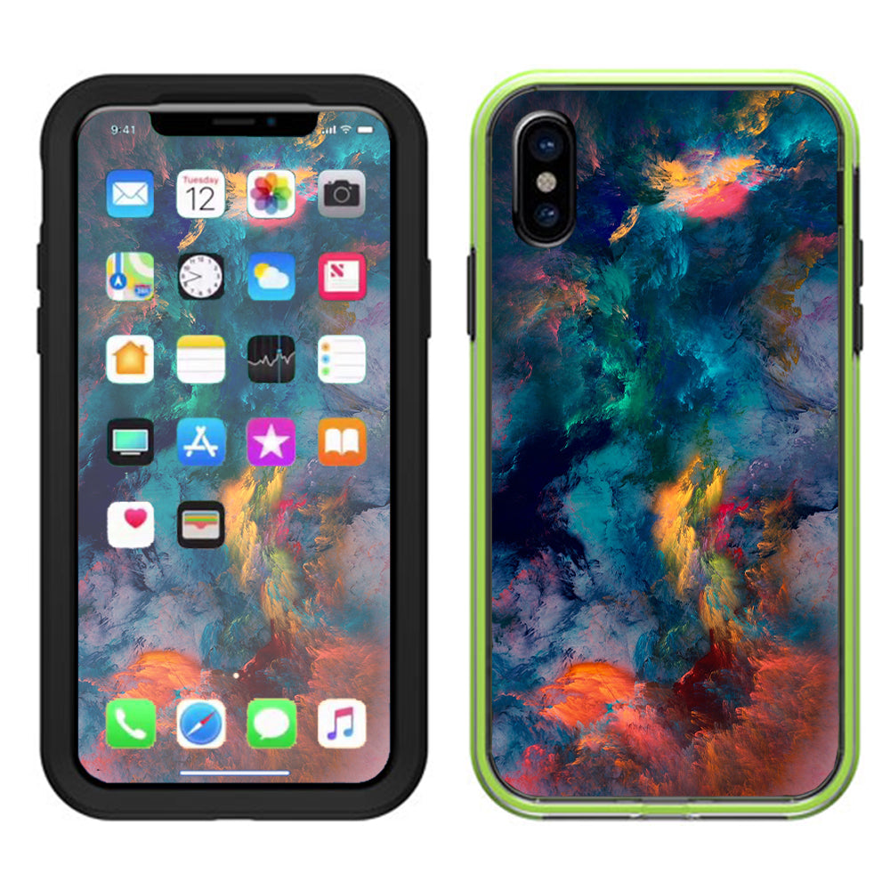  Color Storm Watercolors Lifeproof Slam Case iPhone X Skin