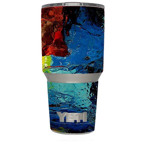  Oil Paint Color Scheme Yeti 30oz Rambler Tumbler Skin