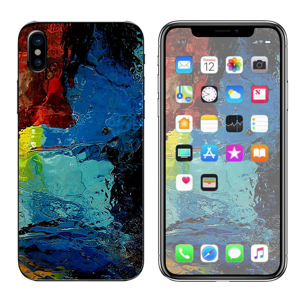  Oil Paint Color Scheme Apple iPhone X Skin