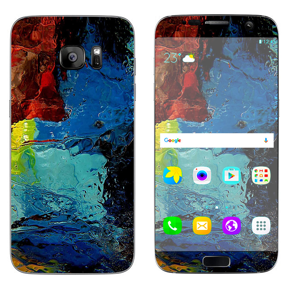  Oil Paint Color Scheme Samsung Galaxy S7 Edge Skin