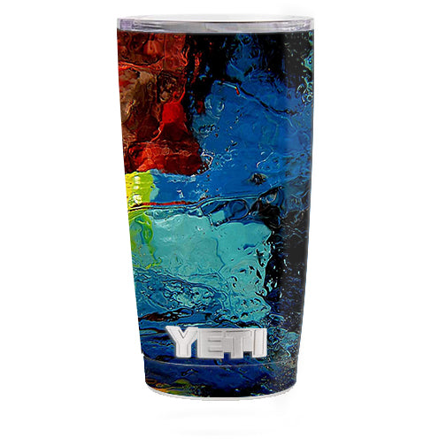  Oil Paint Color Scheme Yeti 20oz Rambler Tumbler Skin