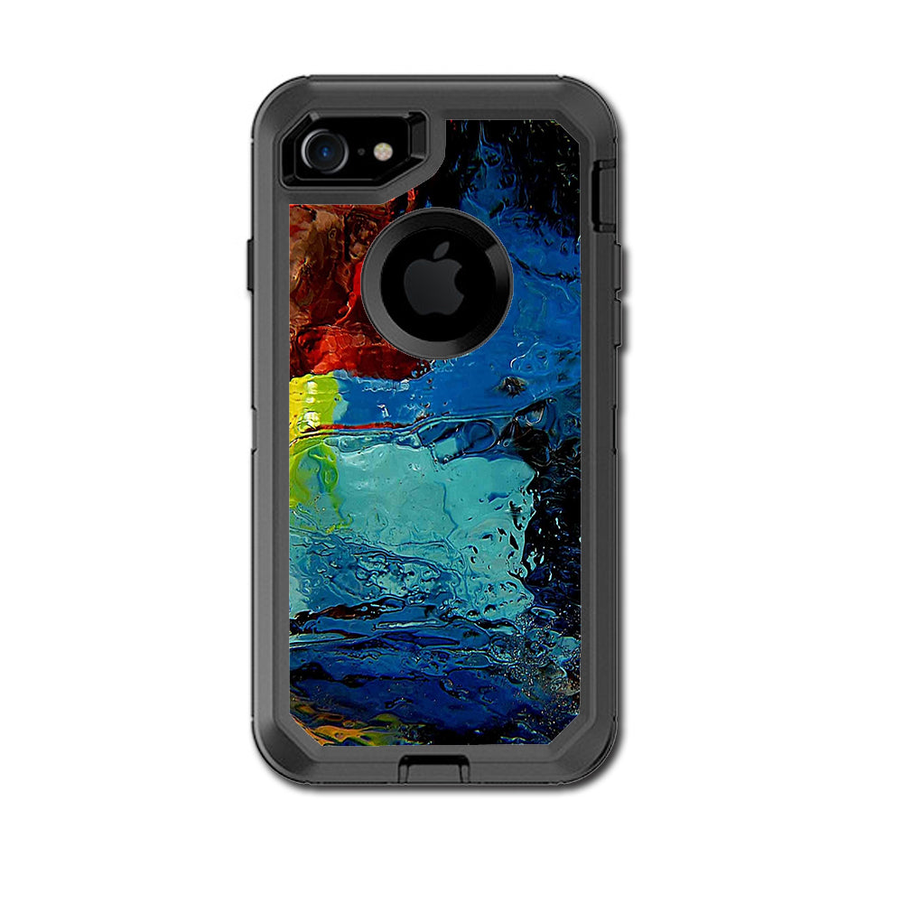  Oil Paint Color Scheme Otterbox Defender iPhone 7 or iPhone 8 Skin