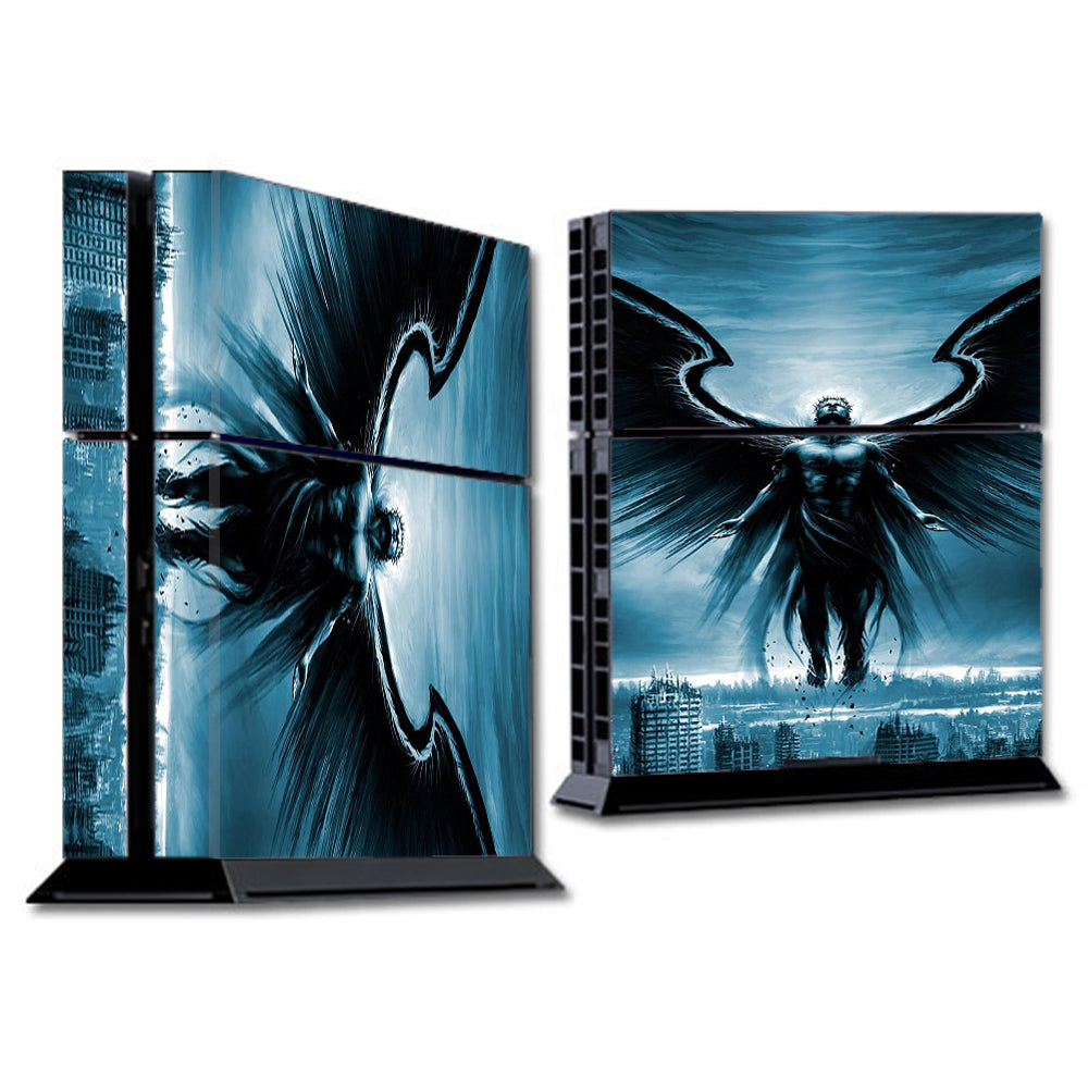  Dark Angel Wings Over City Sony Playstation PS4 Skin