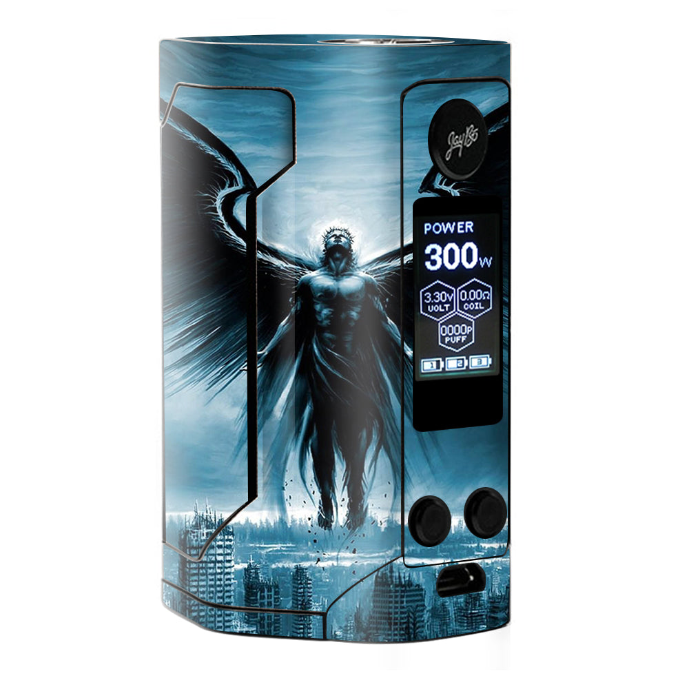  Dark Angel Wings Over City Wismec RX Gen 3 Skin