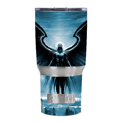  Dark Angel Wings Over City RTIC 20oz Tumbler Skin
