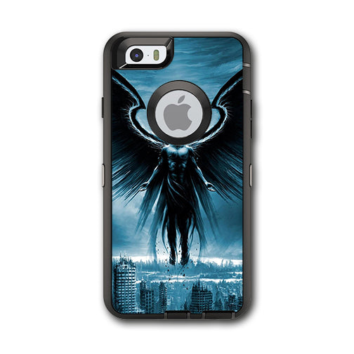  Dark Angel Wings Over City Otterbox Defender iPhone 6 Skin