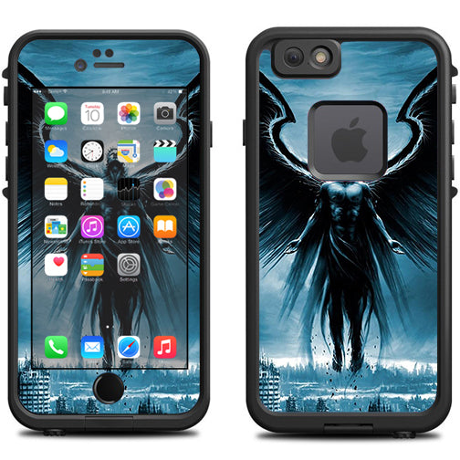  Dark Angel Wings Over City Lifeproof Fre iPhone 6 Skin