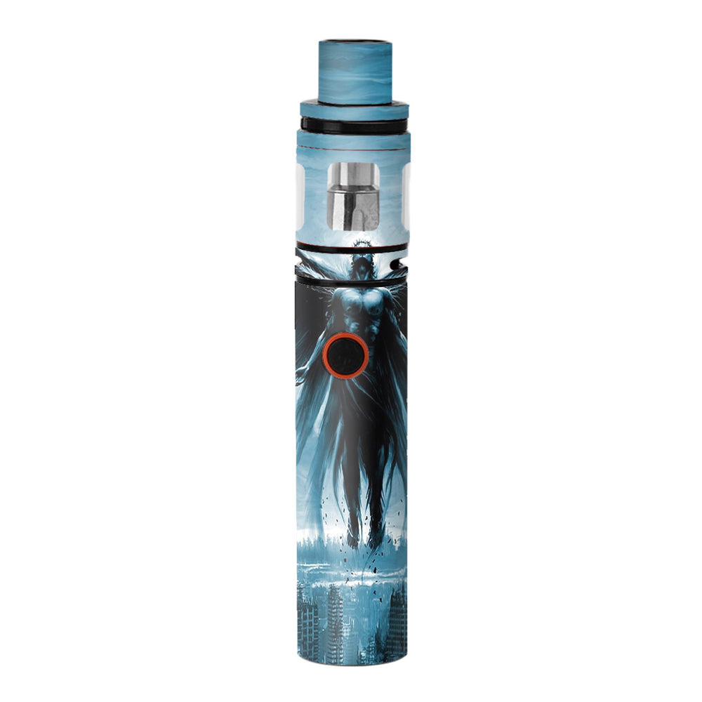  Dark Angel Wings Over City Smok Stick V8 Skin
