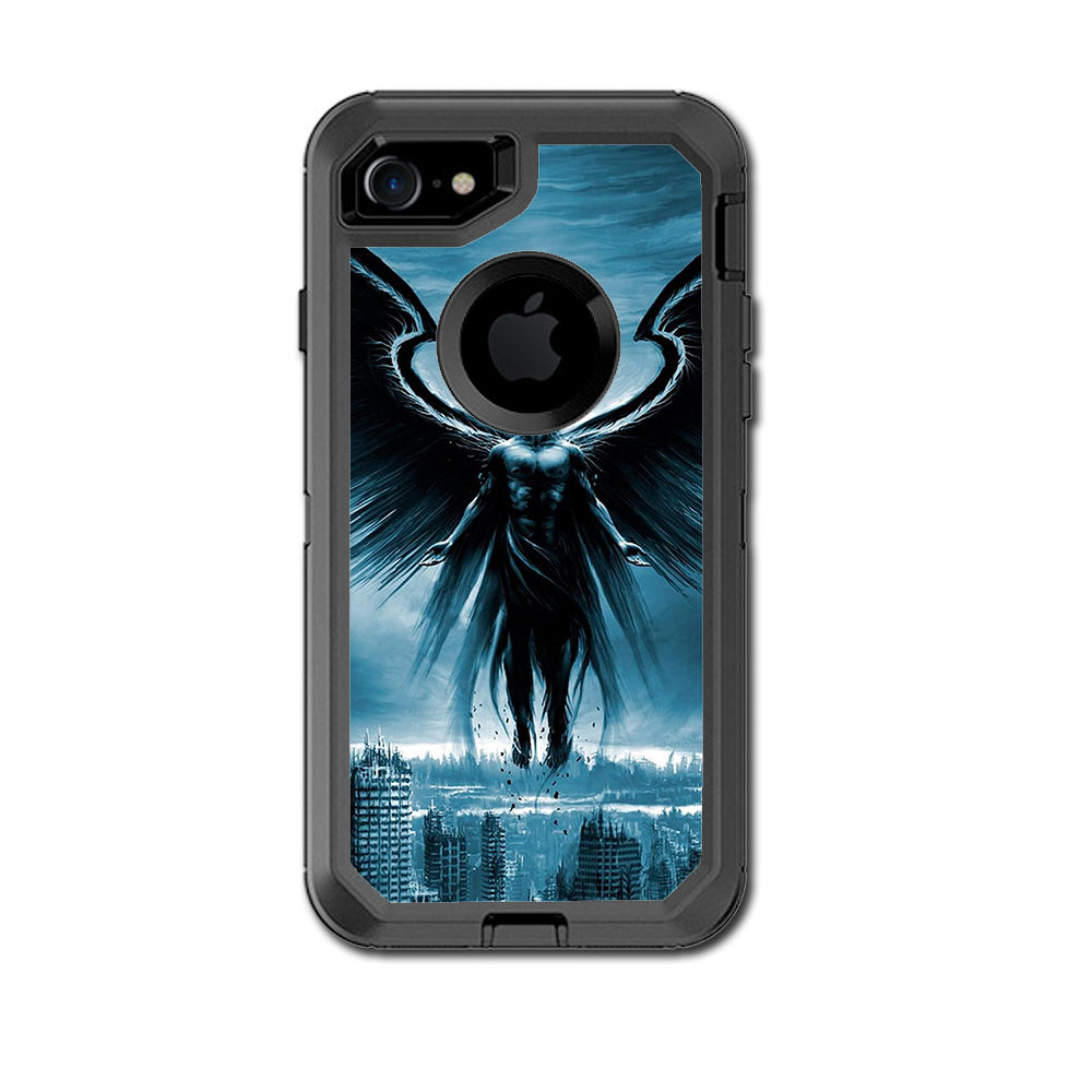  Dark Angel Wings Over City Otterbox Defender iPhone 7 or iPhone 8 Skin