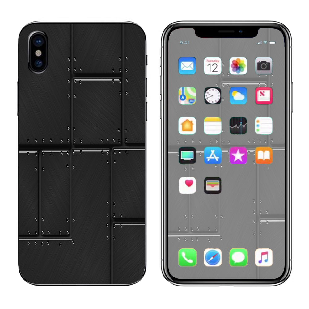  Metal Plate Door Apple iPhone X Skin