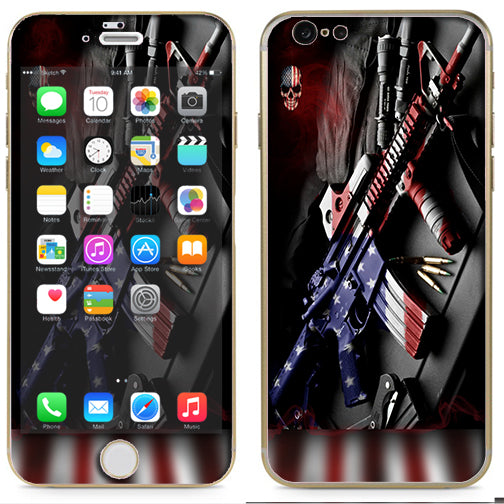  Ar Military Rifle America Flag Apple iPhone 6 Skin