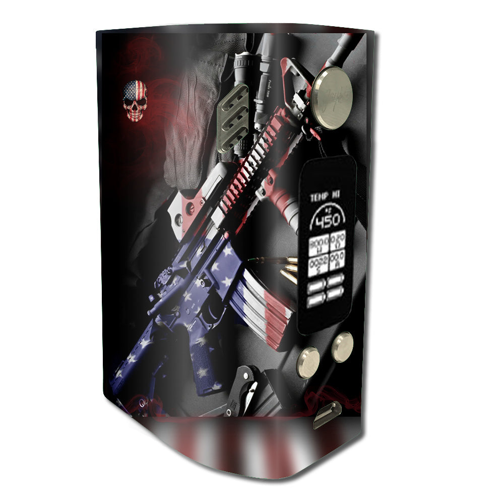  Ar Military Rifle America Flag Wismec Reuleaux RX300 Skin