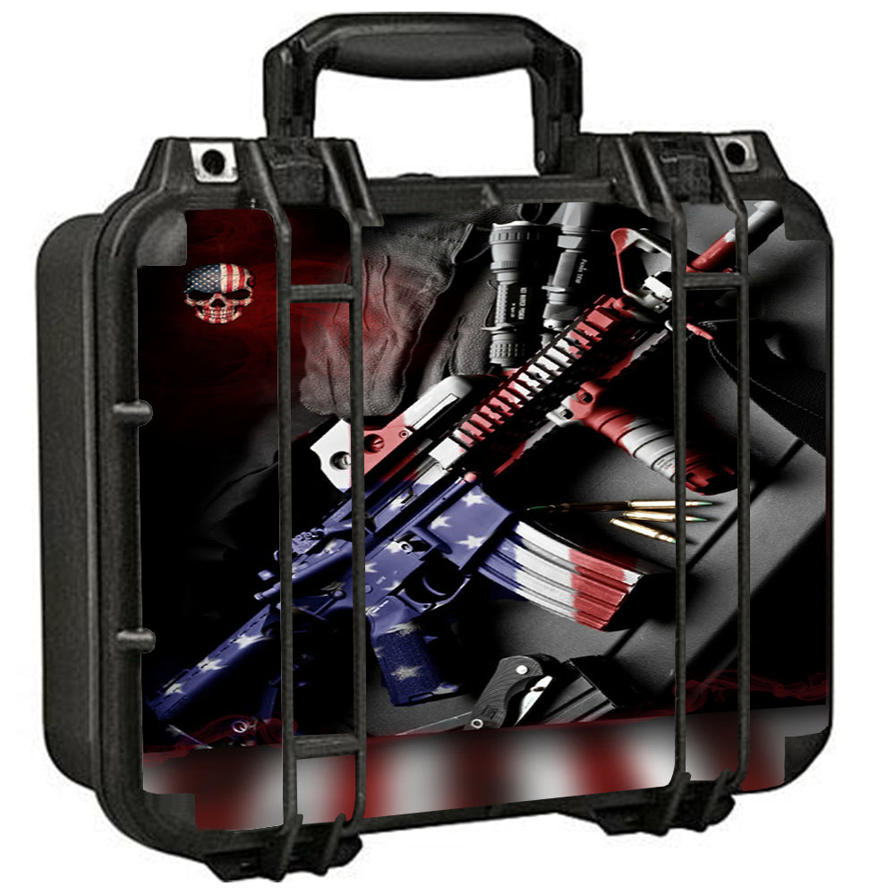  Ar Military Rifle America Flag Pelican Case 1400 Skin