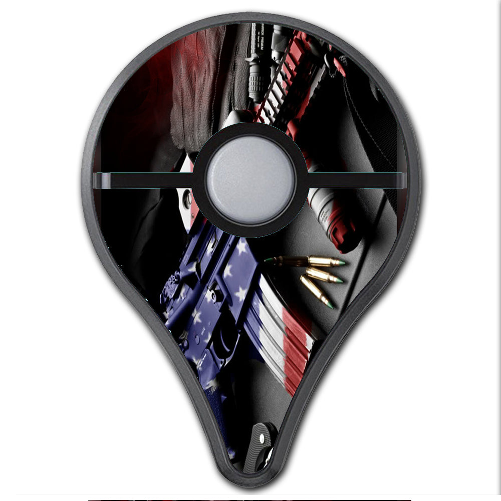  Ar Military Rifle America Flag Pokemon Go Plus Skin