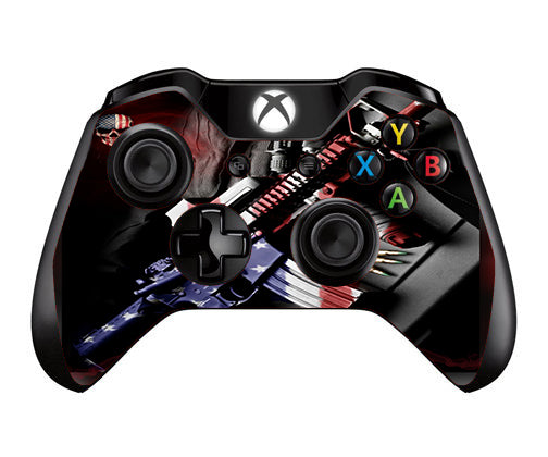  Ar Military Rifle America Flag Microsoft Xbox One Controller Skin