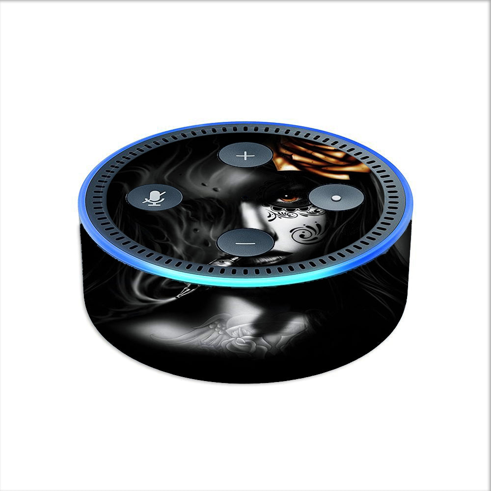  Dark Rose Tattoo Girl Amazon Echo Dot 2nd Gen Skin