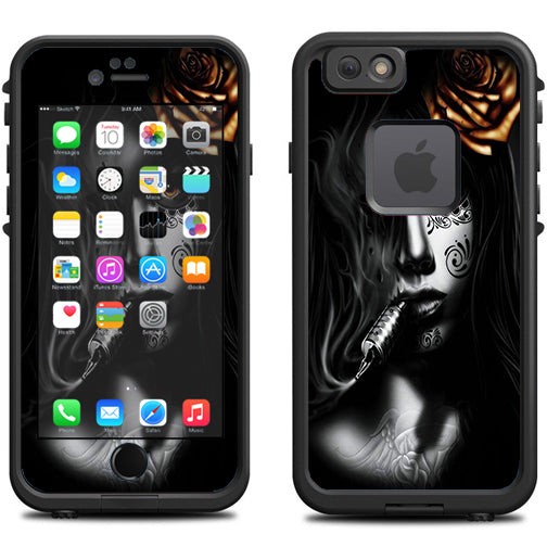  Dark Rose Tattoo Girl Lifeproof Fre iPhone 6 Skin