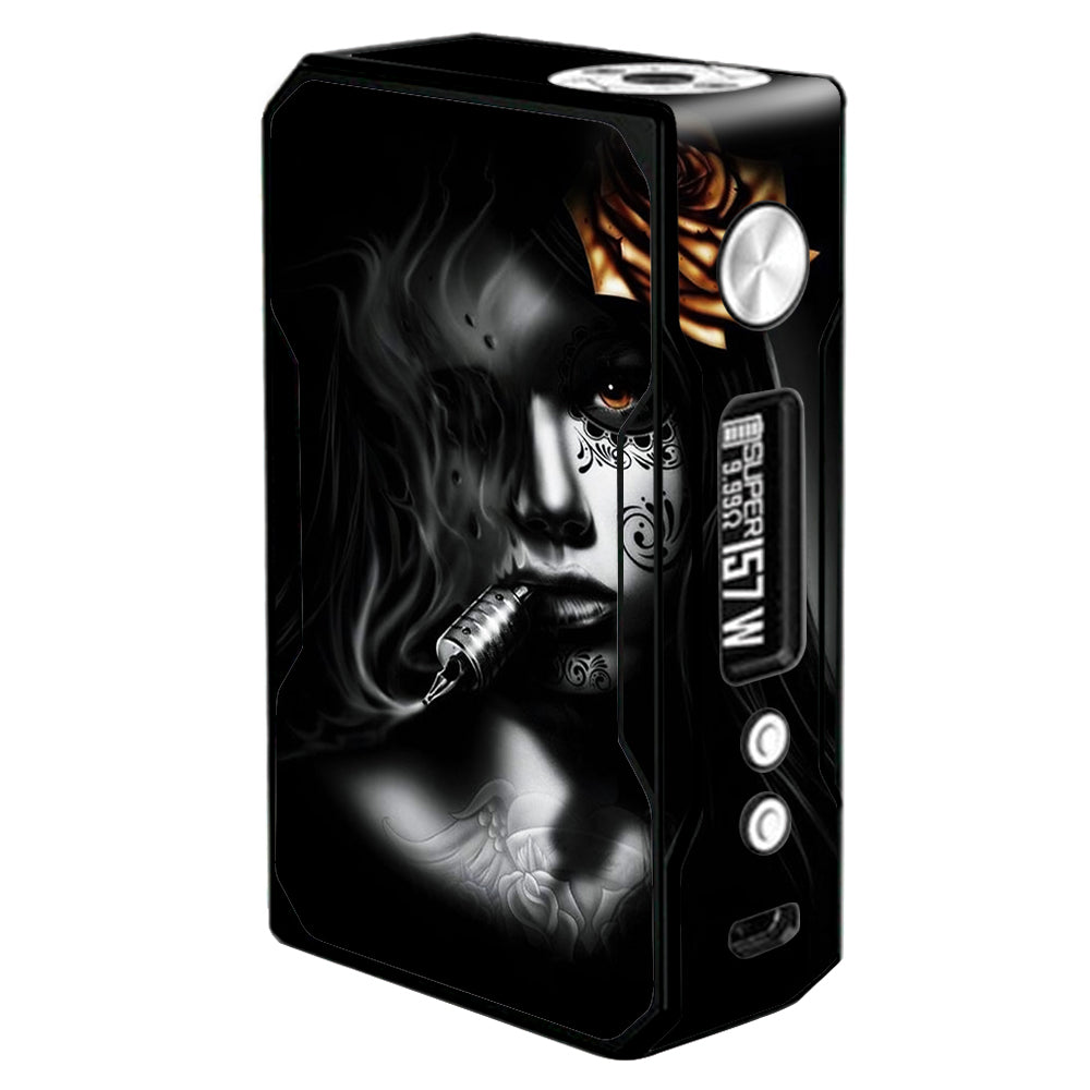  Dark Rose Tattoo Girl Voopoo Drag 157w Skin