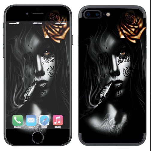  Dark Rose Tattoo Girl Apple  iPhone 7+ Plus / iPhone 8+ Plus Skin
