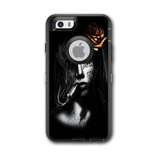  Dark Rose Tattoo Girl Otterbox Defender iPhone 6 Skin