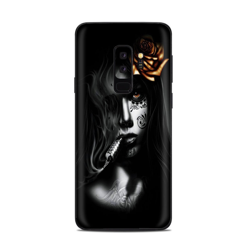  Dark Rose Tattoo Girl Samsung Galaxy S9 Plus Skin