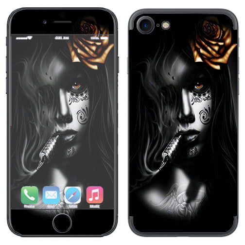  Dark Rose Tattoo Girl Apple iPhone 7 or iPhone 8 Skin