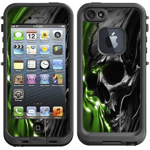  Dark Skull, Skeleton Neon Green Lifeproof Fre iPhone 5 Skin