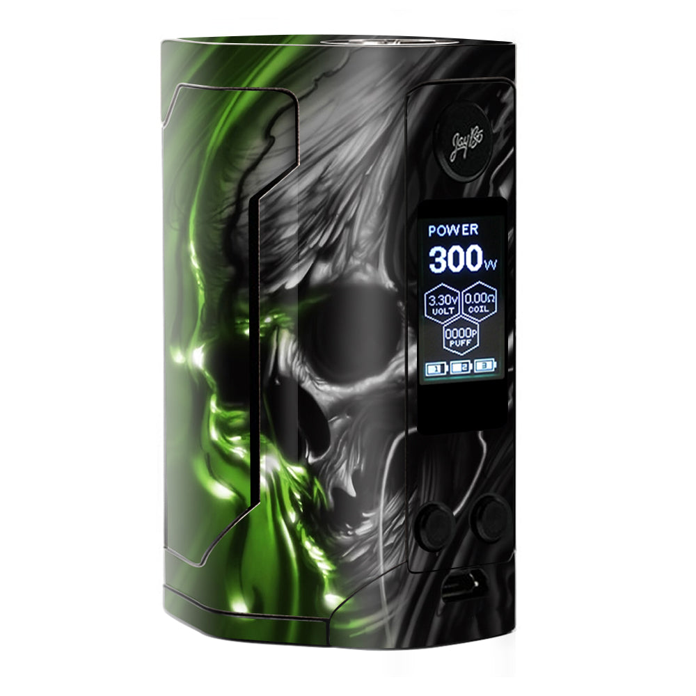  Dark Skull, Skeleton Neon Green Wismec RX Gen 3 Skin