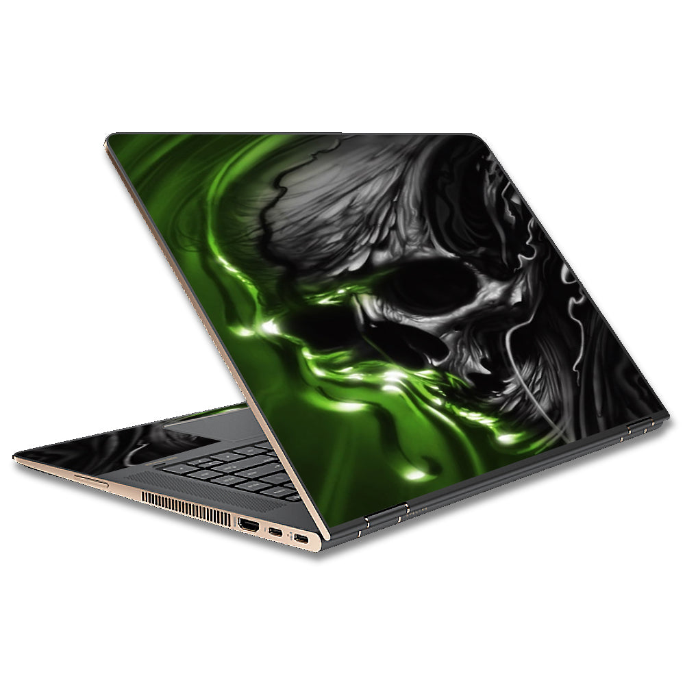  Dark Skull, Skeleton Neon Green HP Spectre x360 15t Skin