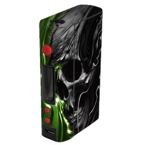  Dark Skull, Skeleton Neon Green Kangertech Kbox 200w Skin