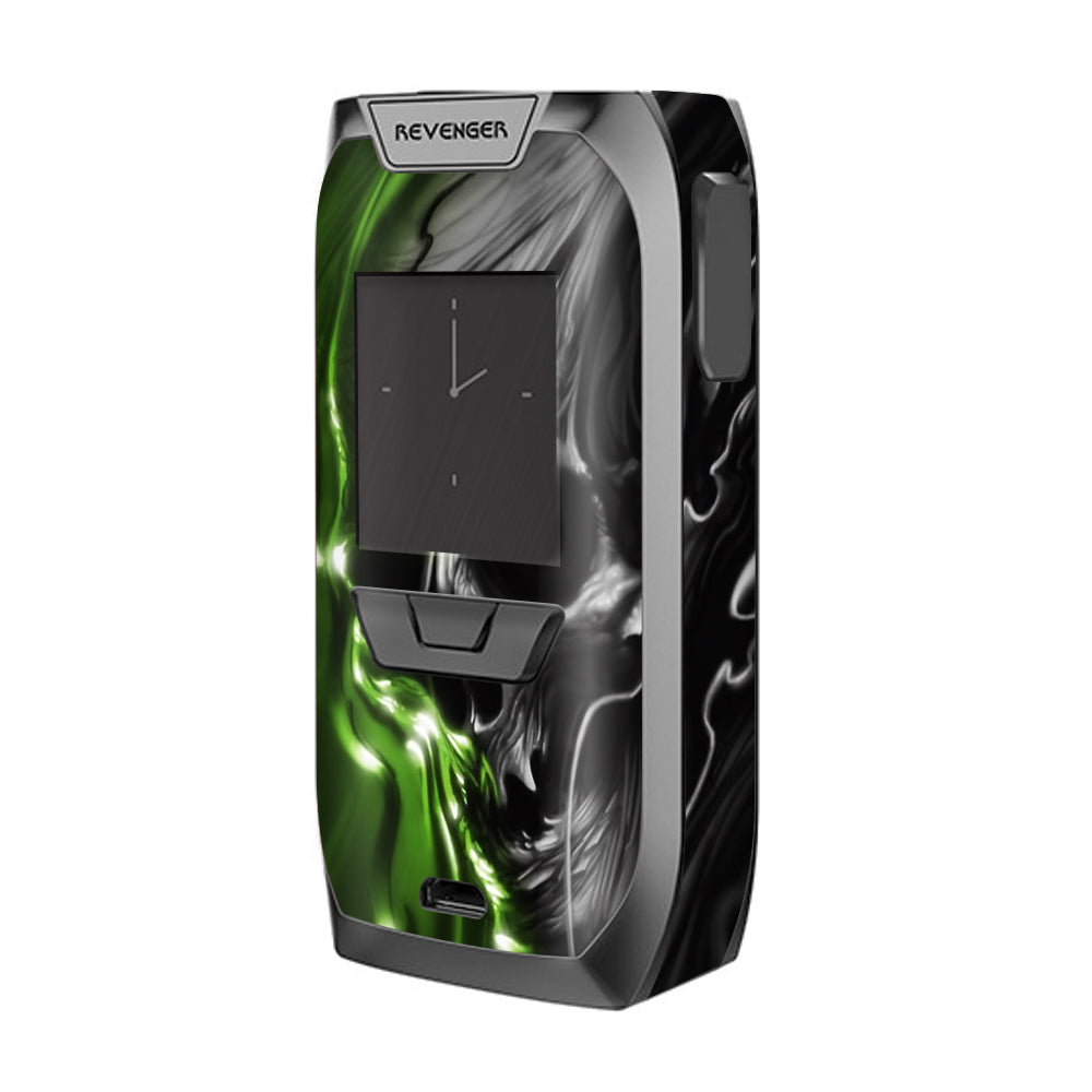  Dark Skull, Skeleton Neon Green Vaporesso Revenger Skin