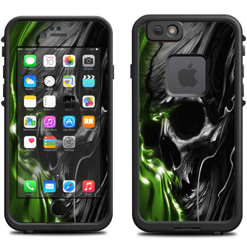  Dark Skull, Skeleton Neon Green Lifeproof Fre iPhone 6 Skin