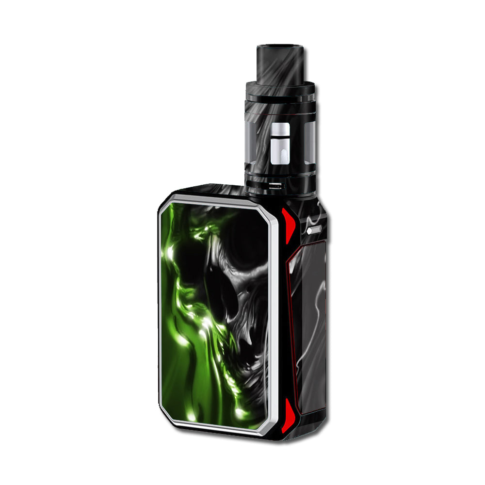  Dark Skull, Skeleton Neon Green Smok G-Priv 220W Skin