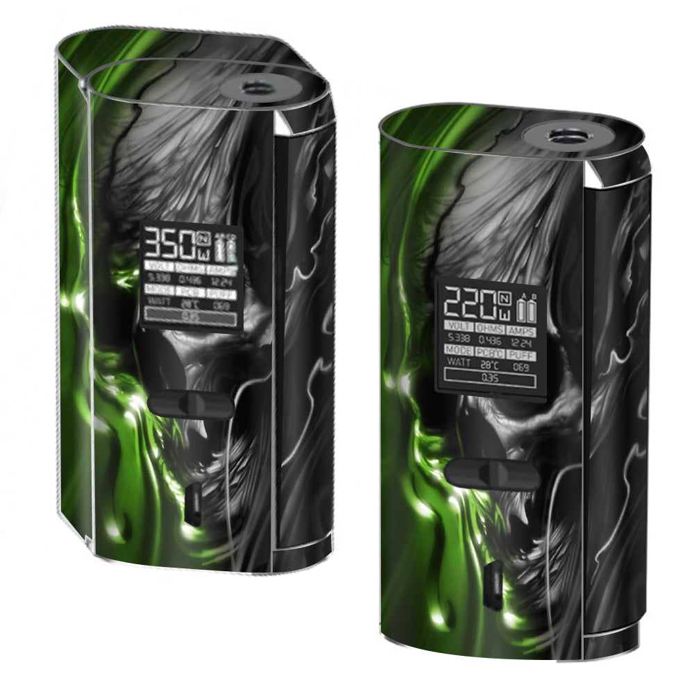  Dark Skull, Skeleton Neon Green Smok GX2/4 350w Skin