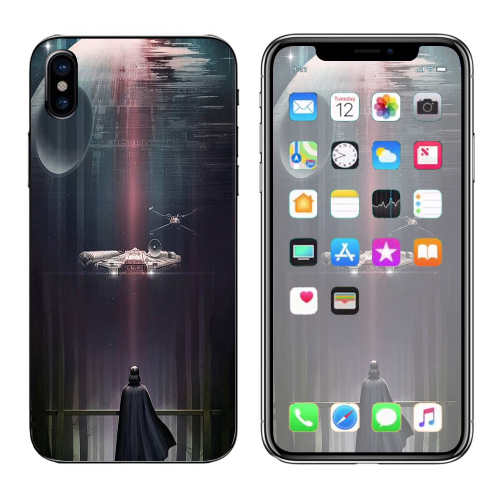  Darth At Death Star Apple iPhone X Skin