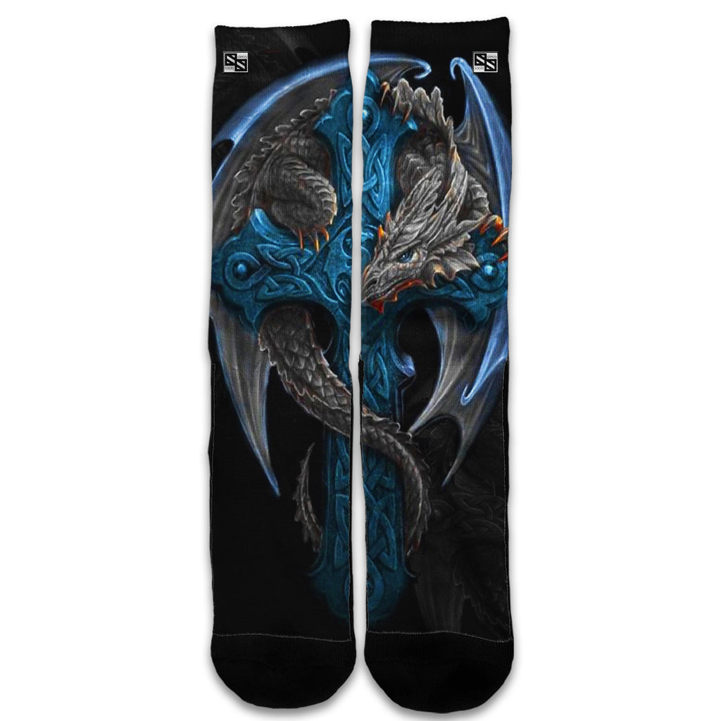 Dragon On Cross Universal Socks