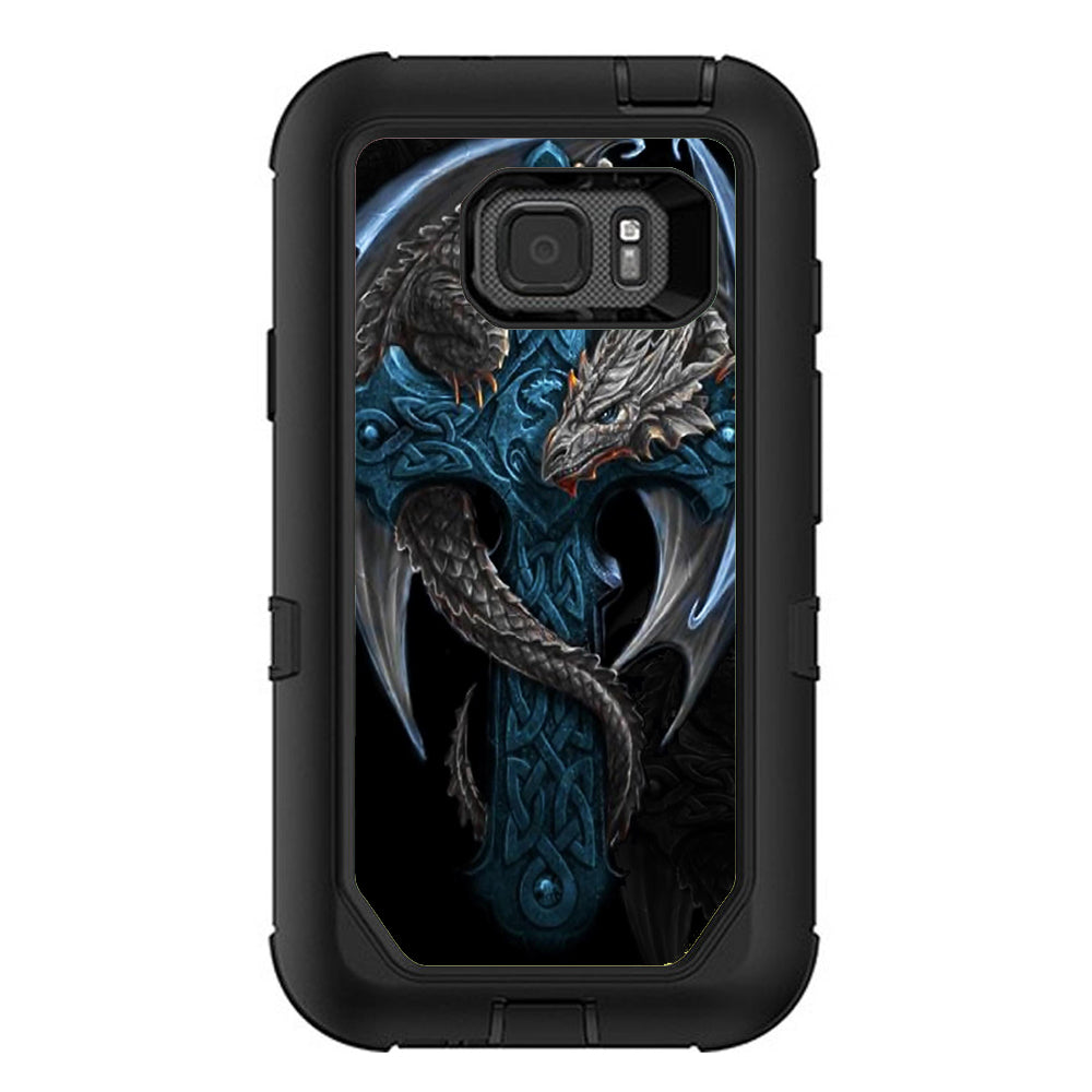  Dragon On Cross Otterbox Defender Samsung Galaxy S7 Active Skin