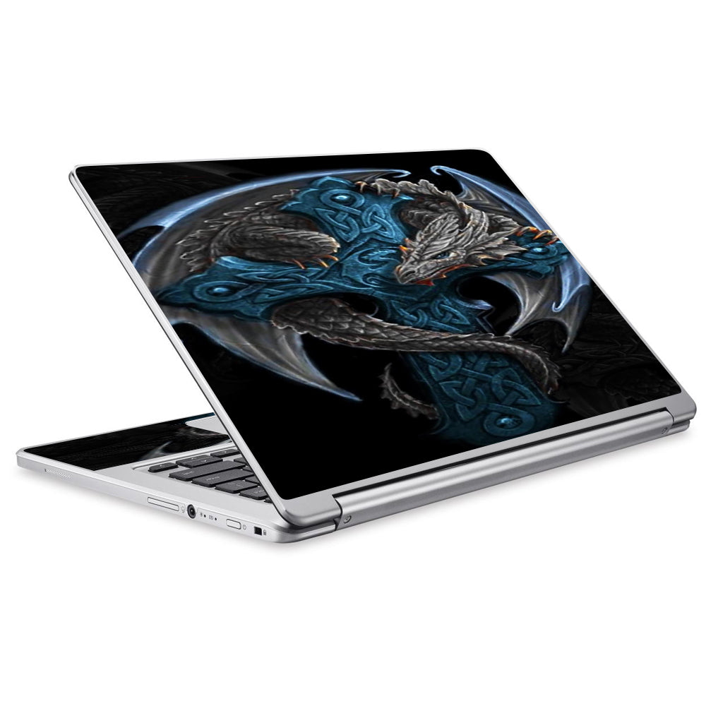  Dragon On Cross Acer Chromebook R13 Skin