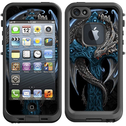  Dragon On Cross Lifeproof Fre iPhone 5 Skin