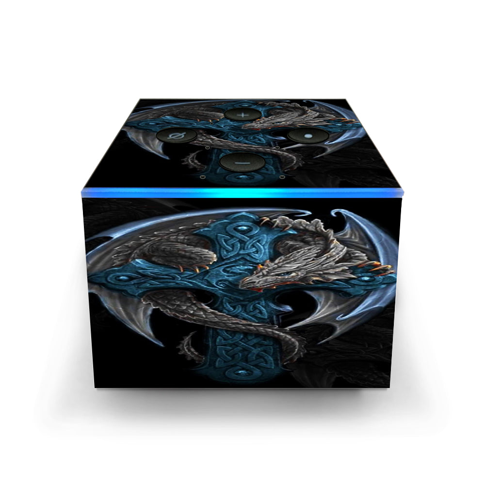  Dragon On Cross Amazon Fire TV Cube Skin