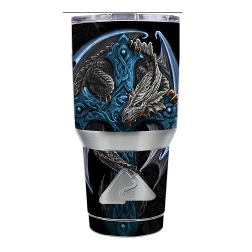  Dragon On Cross Ozark Trail 20oz Tumbler Skin