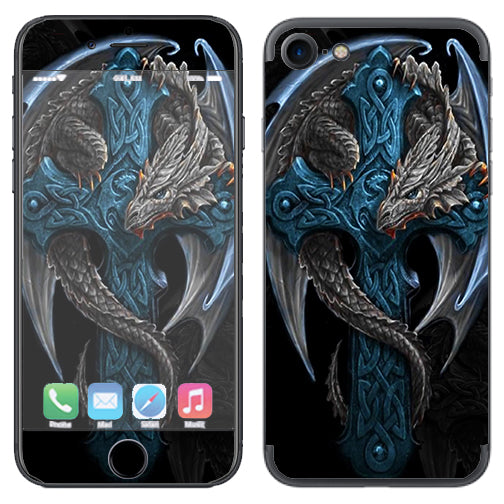  Dragon On Cross Apple iPhone 7 or iPhone 8 Skin