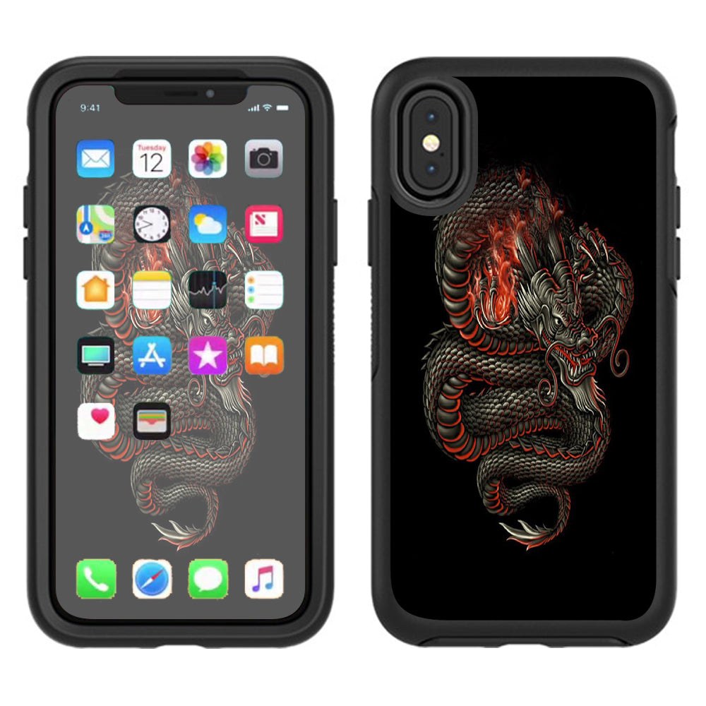  Dragon Snake Serpant Otterbox Defender Apple iPhone X Skin