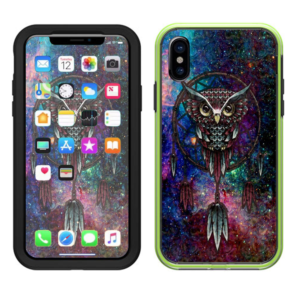  Dreamcatcher Owl In Color Lifeproof Slam Case iPhone X Skin