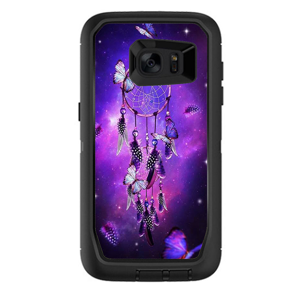  Dreamcatcher Butterflies Purple Otterbox Defender Samsung Galaxy S7 Edge Skin
